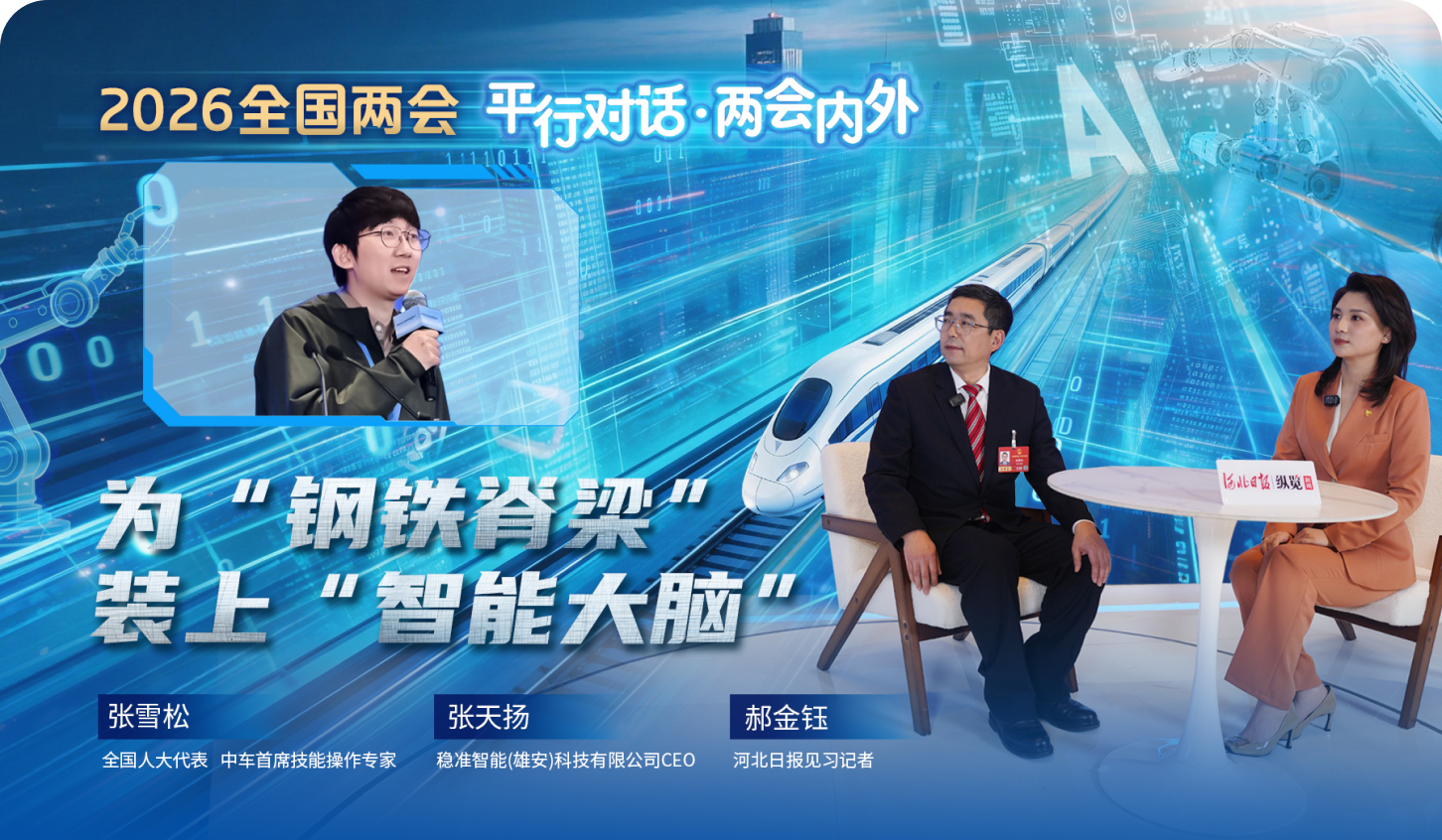 稳准智能对话全国人大代表张雪松：如何为“高铁制造”装上“智能大脑”？